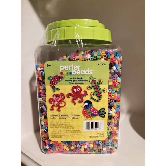 Perler Toys Perler 2200 Multimix Bead Jar Assorted Fuse Bead Colors
